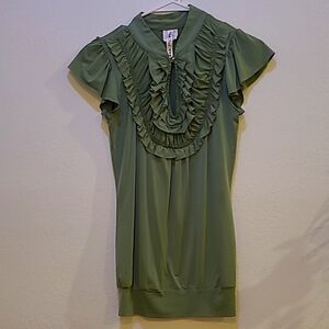 Heart Soul, S, Green Blouse